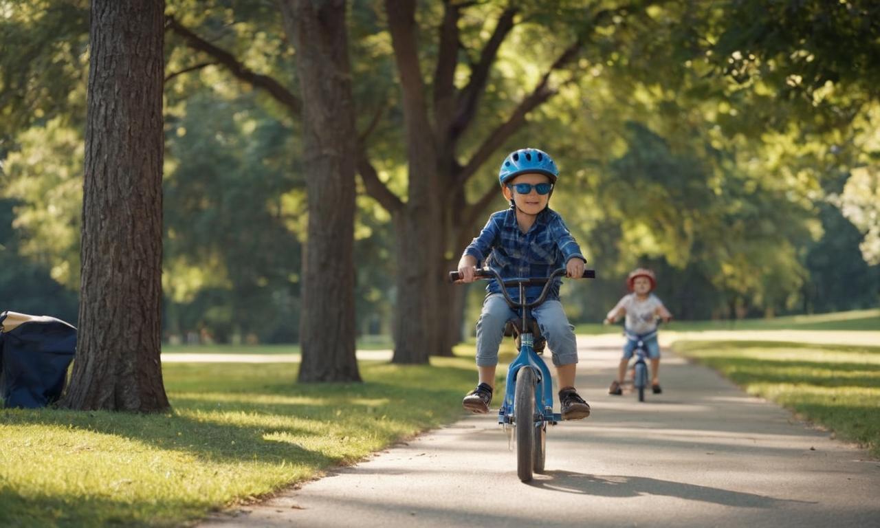 Dziecko na rowerze przed czy za rodzicem?